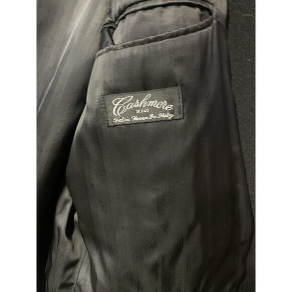 Cashmere Men’s Long Coat Italy Pencil Color XL Old Money Plus Size - Picture 6 of 9